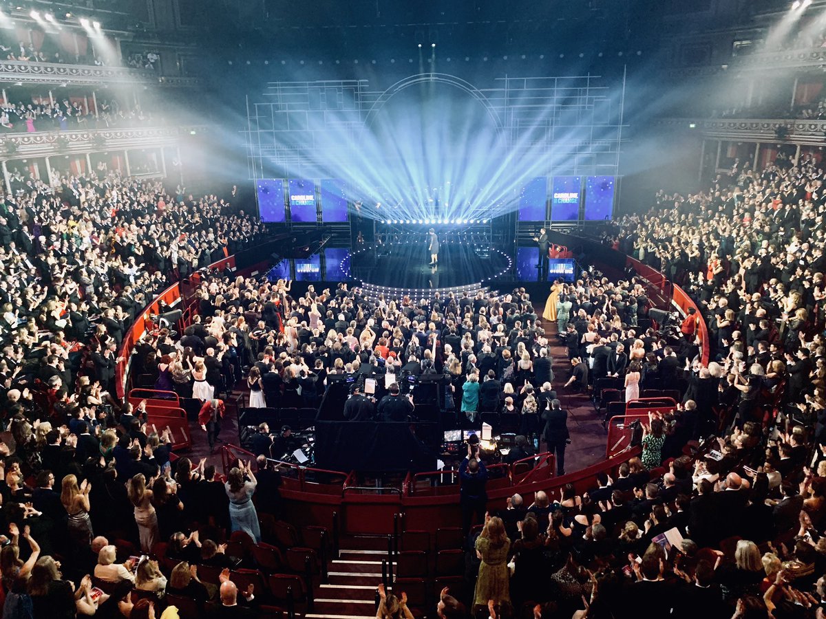 A full <a href="/RoyalAlbertHall/">Royal Albert Hall</a> standing ovation for the phenomenal Sharon D. Clarke as she performs from <a href="/carolinewestend/">Caroline, Or Change</a>. #OlivierAwards