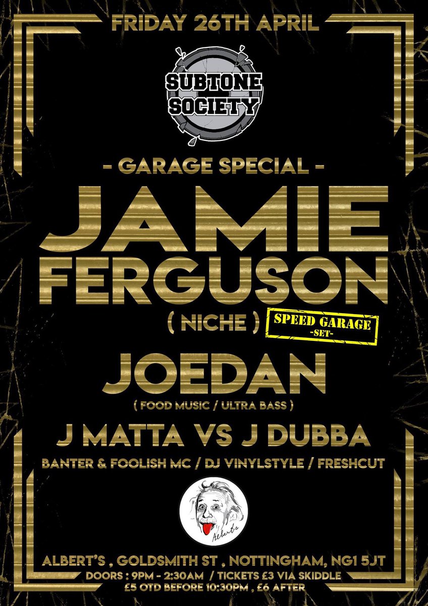 Our Garage Special is gonna go off!!!
Limited Tickets for just £3 + booking fee.
Event Page : facebook.com/events/6798162…