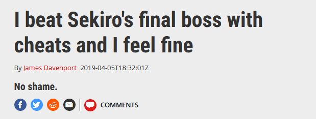 OneAngryGamerHD's tweet photo. Sekiro: Shadows Die Twice Utility Mod Adds An Easy Mode For Worthless Game Journalists | #Sekiro #EasyMode #JournalistFail https://t.co/xcIUIcnquy https://t.co/GUmfOhz1W2