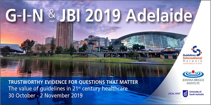 #GINJBI2019 abstract submissions close 8 May. Themes include: Systematic Review methods advances; guideline development advances; <a href="/GRADE_WG/">GRADE Working Group</a> approaches bit.ly/GINJBI2019Abst… <a href="/UniversitySA/">UniSA</a> @GINConference