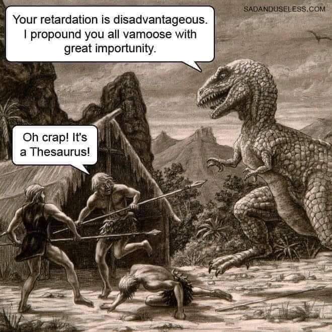(11106955) Today is National Thesaurus Day, so let's all celebrate the legendary