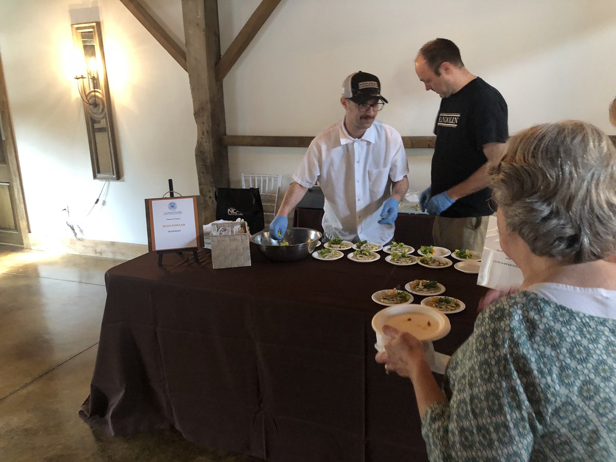 So grateful for tonight’s event! <a href="/lafarmbakery/">La Farm Bakery</a> <a href="/motherssonsnc/">Mothers & Sons</a> <a href="/StJamesSeafood/">Saint James</a> <a href="/CrooksCorner/">Crook's Corner</a> <a href="/DurhamJacktar/">jacktar-durham</a> <a href="/MandolinNC/">Mandolin</a> <a href="/LesDamesNC/">Les Dames NC</a>