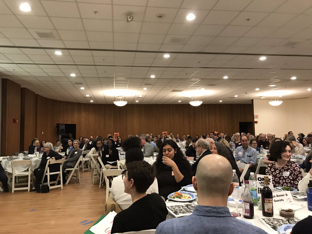 BurtonJM's tweet photo. Huge turnout at @TI_Boston for @NEJewishLabor’s #Boston #LaborSeder honoring @truahrabbis’s @rabbijilljacobs & @MetroBTC’s Brian Doherty https://t.co/Le0Fw40j8S