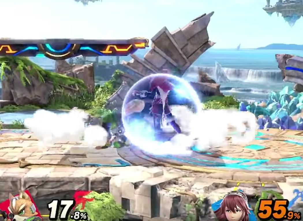 PedahFox's tweet photo. While watching a set between @Mkleosb and @Light_S21, I noticed some pretty weird shieldpokes.
The first situation is fox's utilt, the second one is dashattack...please fix this https://t.co/4hSXmDTDf3
