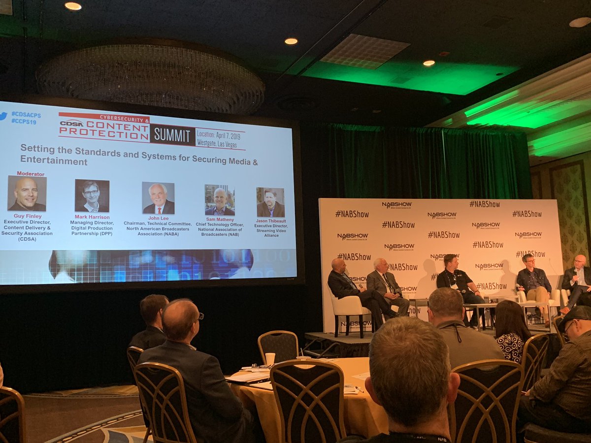 setkeeper's tweet photo. Discussing standards and systems for securing media and entertainment #cybersecurity at @NABShow with @CDSAonline @MESAlliance @thedppltd #cdsacps #ccps19 https://t.co/NHBB8VZkOm