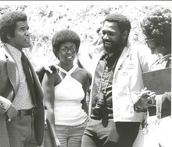 Happy belated birthday Ivan Dixon actor and director with Robert Hooks on the set of Trouble Man 