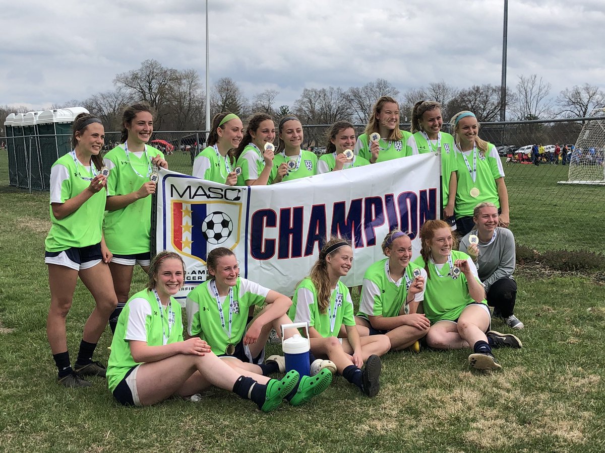 JasonRuff11's tweet photo. LSSA U19 girls went undefeated again 4-0 this weekend not giving up a single goal all weekend and we scored 20 goals. We dominated possession the whole weekend and are champions of the MASC tournament. I Love coaching these talented ladies. https://t.co/9KfcxX5gjf