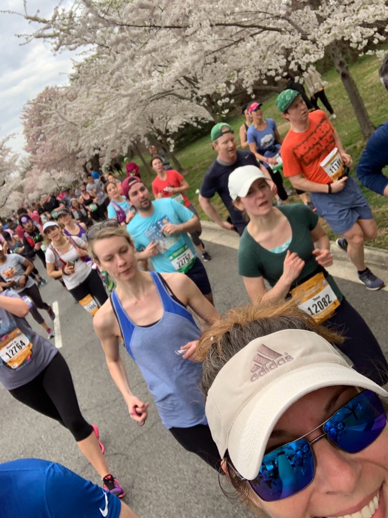 NewUrbanism's tweet photo. @mallorybaches We were most impressed by your group selfie TAKEN WHILE RUNNING #CUCB2019 #CherryBlossom10Miler #thisiscnu #womenleaders #notadan https://t.co/PmhOXNZCgy