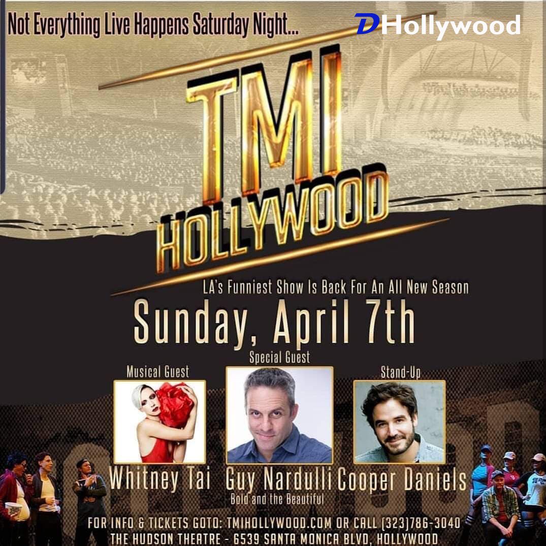 Whitneytai's tweet image. Join me tonight! We are the music guest at @tmihollywood 4/7
#hollywood #musicalguest #comedy