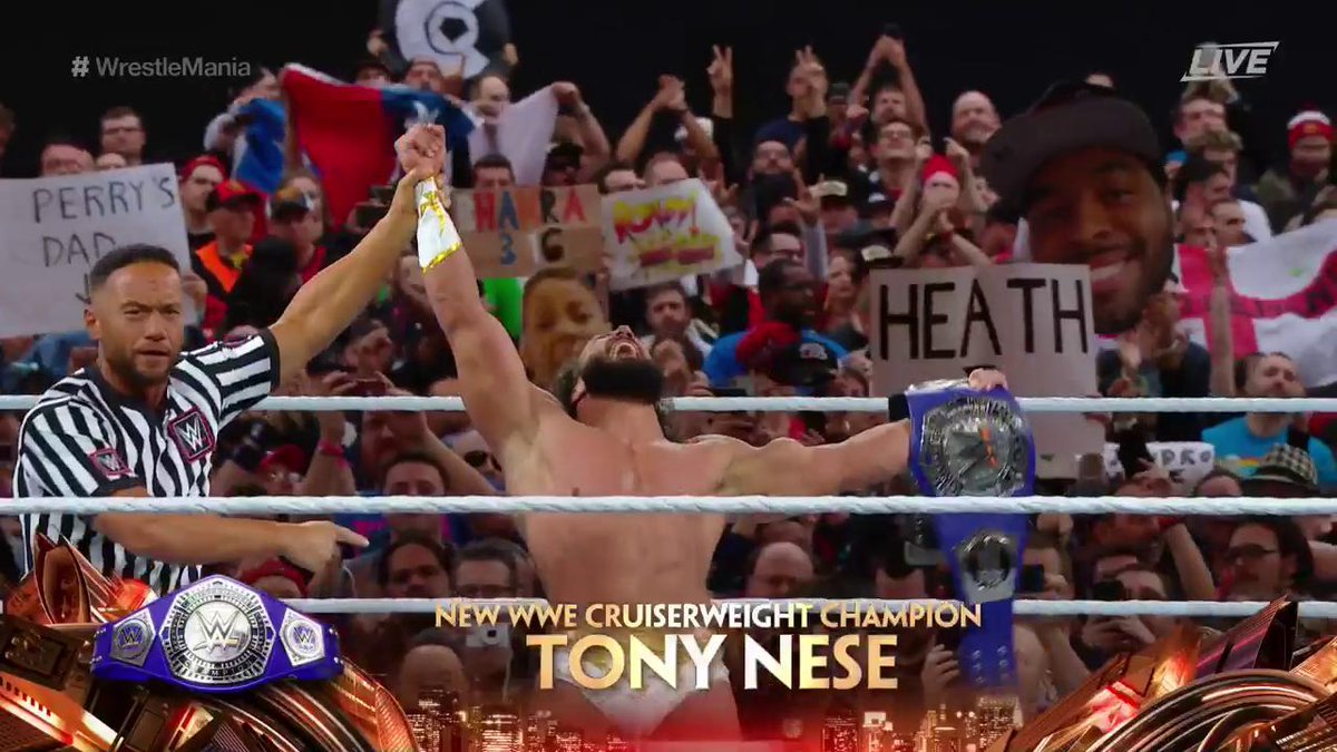 New Champion Crowned On WWE WrestleMania 35 Kickoff Show