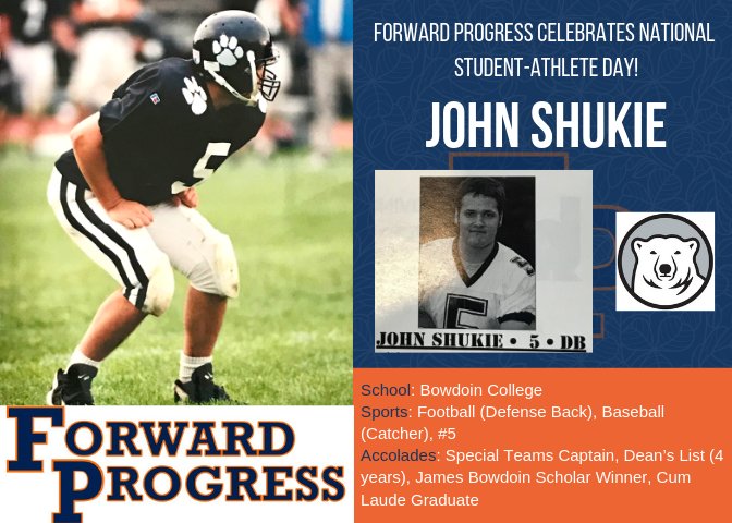 ForwardProgAC's tweet photo. President John Shukie was a force both on the field and in the classroom while attending @BowdoinCollege!

#LeadingForward • #FPProud https://t.co/sTVIYQlcGH
