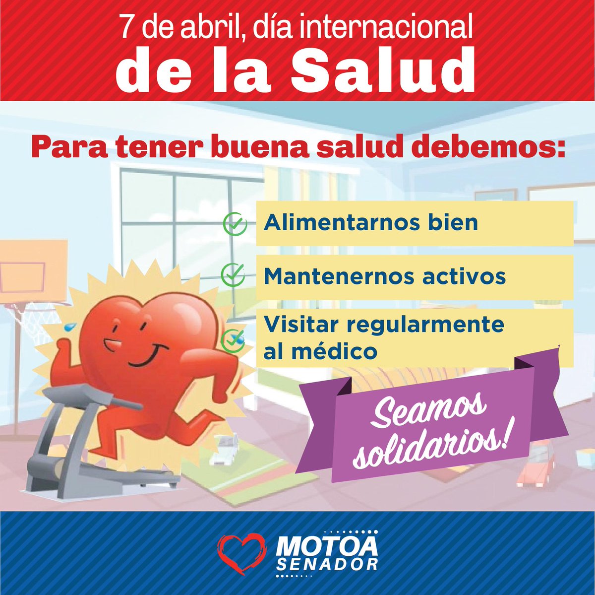 senadormotoa's tweet photo. Hoy se celebra el #DiaMundialDeLaSalud, y es un buen momento para recordarle a los colombianos que desde la #ComisiónVII vengo impulsando proyectos como el de la Historia Clínica Electrónica Única, que mejorarán la calidad del servicio médico que reciben los colombianos. https://t.co/74o82TciUK