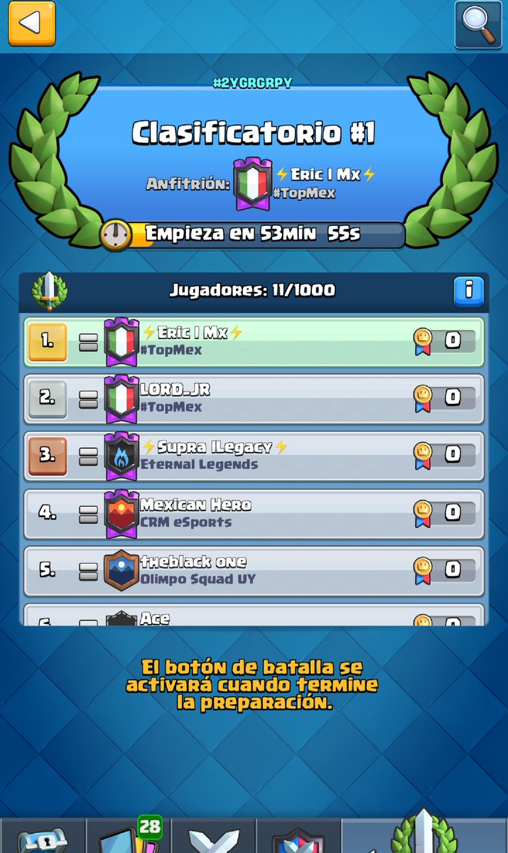 Primero torneo clasificatorio para la Neox Cup!
⏰: 6 Pm México 

Mucha suerte a todos !