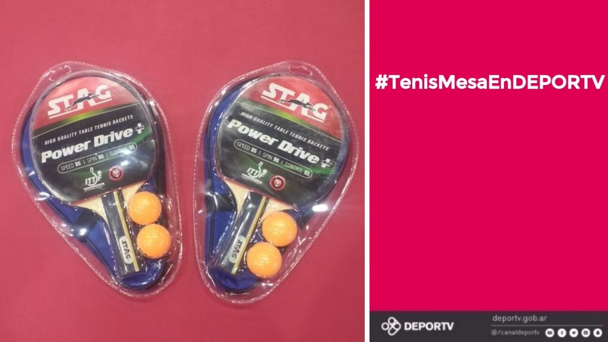 canaldeportv's tweet photo. [SORTEO] Todavía tenés tiempo para participar por uno de estos dos kits. Seguinos + RT a esta imagen + tuiteá con #TENISMESAenDEPORTV y ya sumaste una chance. ¡Dale! https://t.co/hu9T9ErLxg