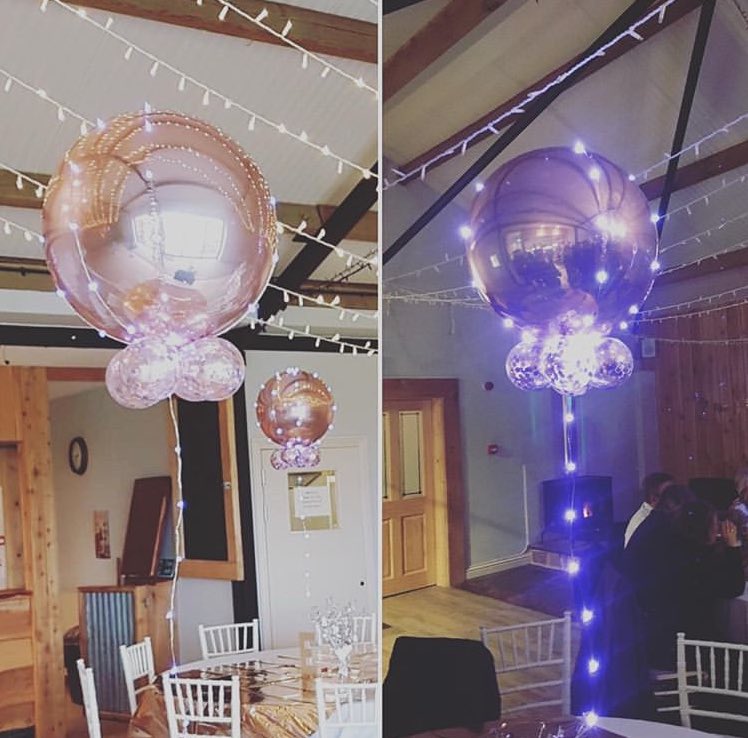 Light balloon Orbz #balloons #weddingballoons #orbz #lightballoons