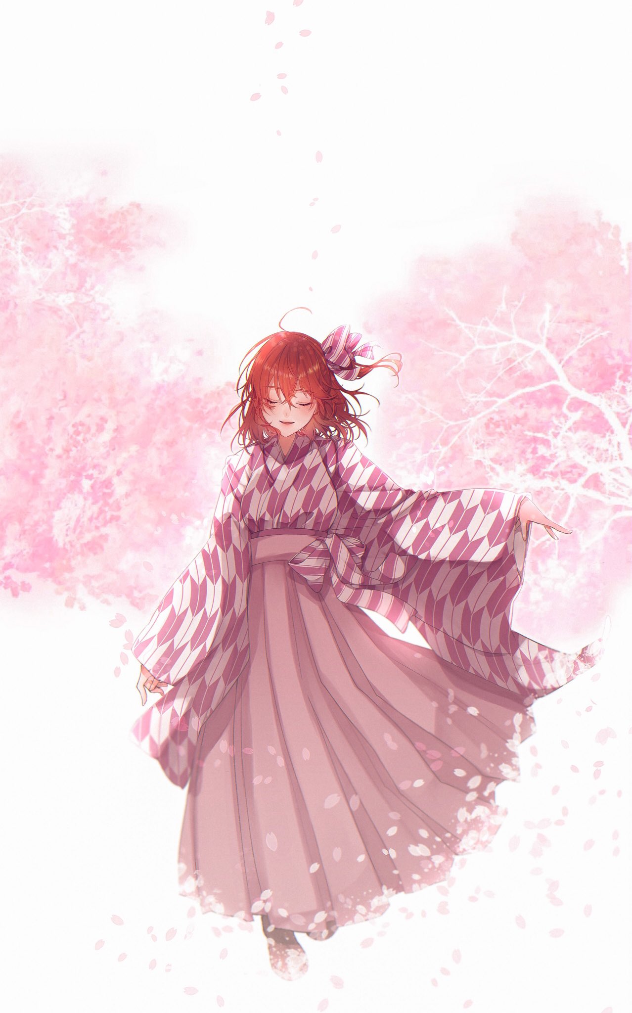 シーグラスアート ✧春の桜を夢飛行✧ 洋風桜version