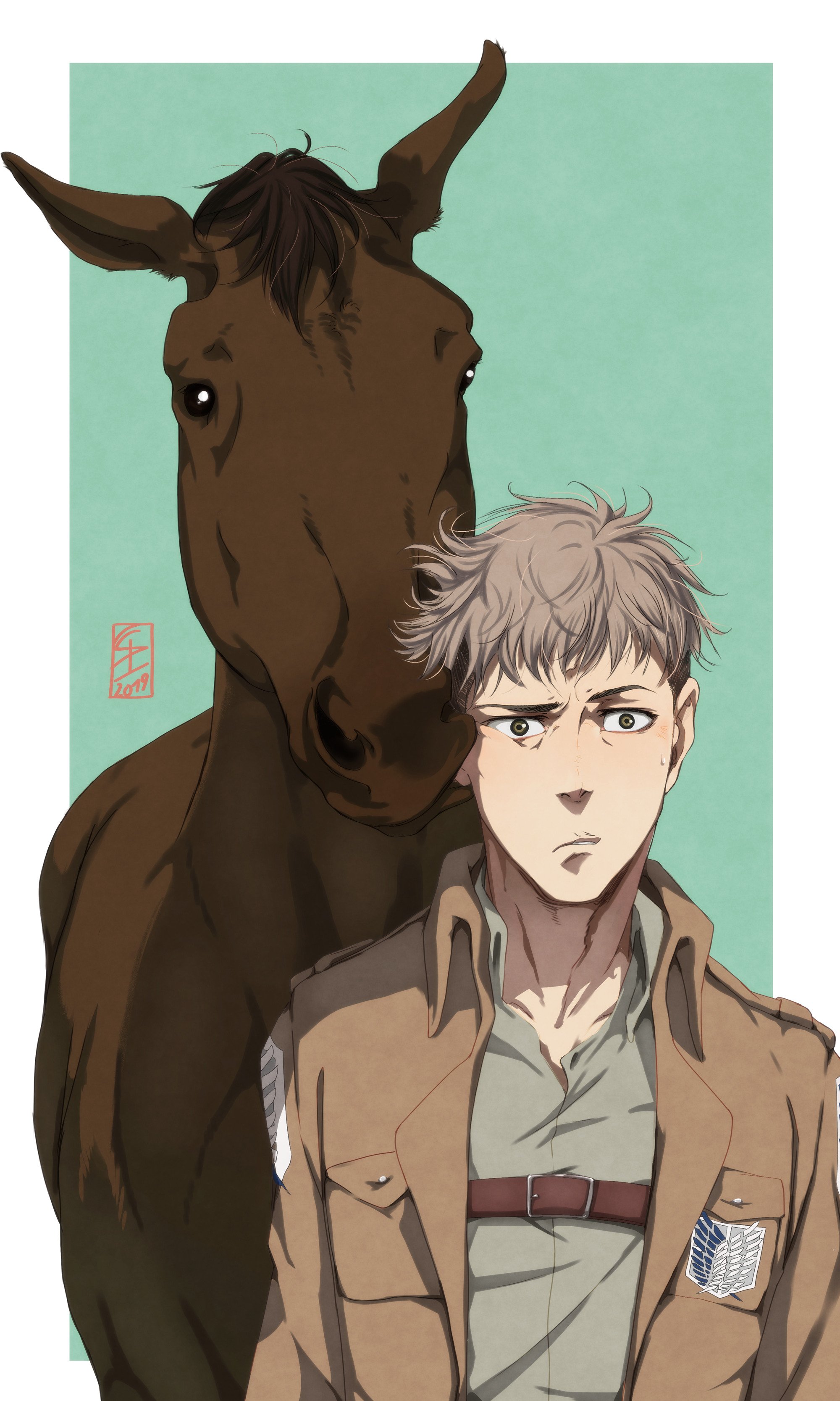 littleskrib on Twitter: "Happy Birthday to my favorite horse...owner!🐴🎂  (hc that his horse goes by nibbles) |070419 #AoT #Jean  https://t.co/l89G8DvHTJ" / X