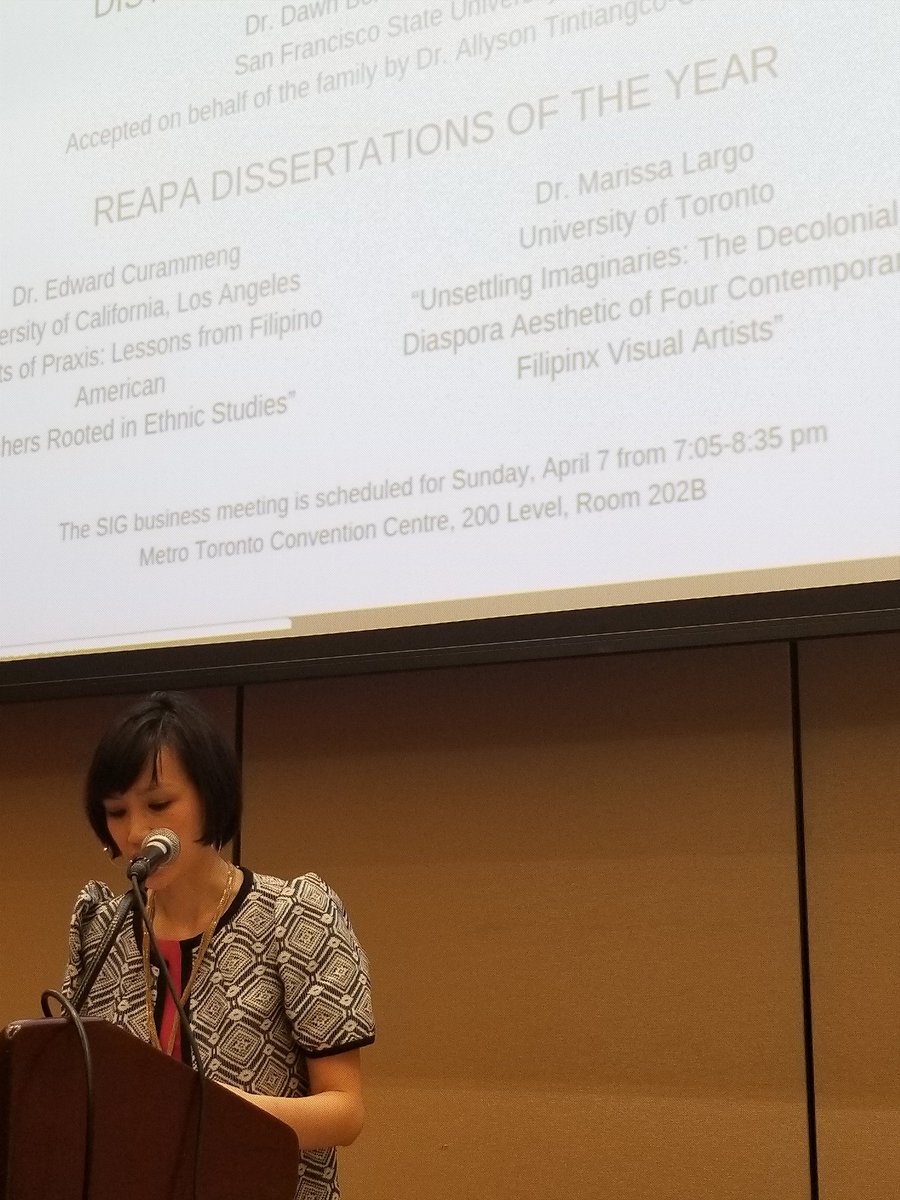 #AERA19 REAPA Dissertation of the Year award winner Dr. Marissa Largo!
