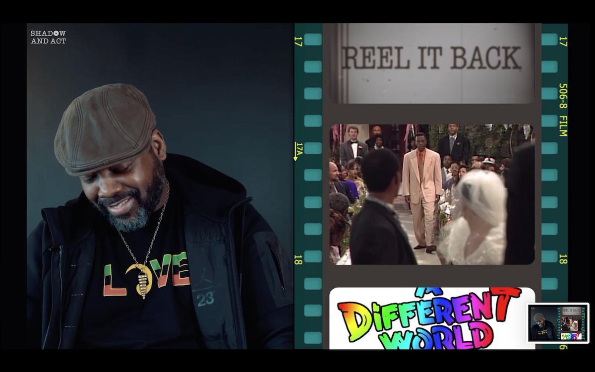shadowandact's tweet photo. #REELITBACK 🎥 Watch @KadeemHardison explain to #ShadowAndAct why this iconic #ADifferentWorld scene “unsettled him.” https://t.co/mcApW9dAea https://t.co/aKCxy1m4pJ