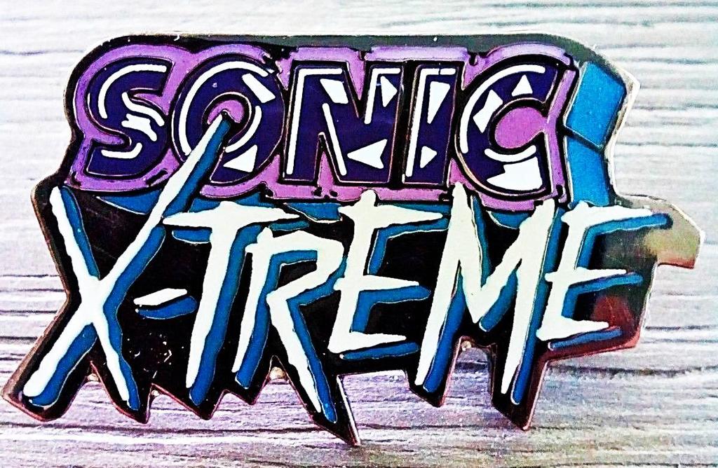 Sonic_Hedgeblog's tweet image. A rare pin intended to be used as promotion for ‘Sonic X-Treme’. From Ebay user edwardm3085. bit.ly/2G60FMC