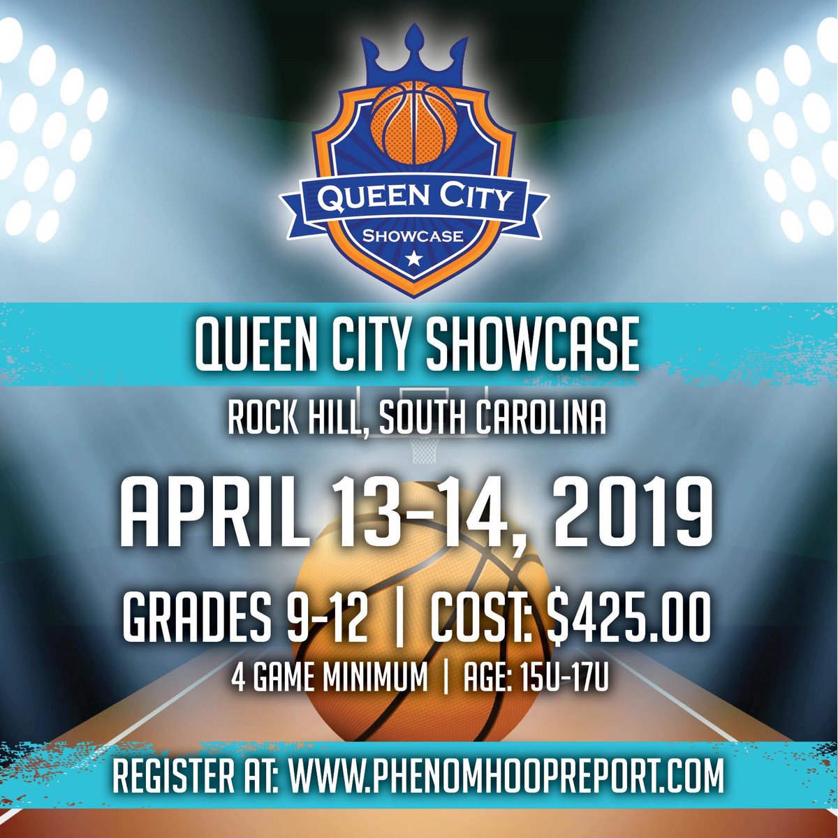 🚨🚨FINAL NOTICE

Phenom’s Queen City Showcase Should SELL OUT Tomorrow‼️

Over 💯 Teams from 6️⃣ States Have Registered

LIMITED SPOTS REMAIN 

🗓April 13-14
🏀 17U-10U
📍Rock Hill, SC
National 🎥 &amp; 📝 Media

REGISTER: phenomhoopreport.com/events/queen-c…

HOTELS: phenomhoopreport.com/hotels-travel/