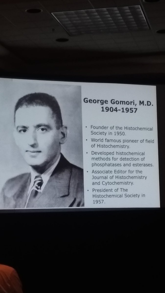 barrosolab's tweet photo. The Gomori award is the highest honor given by @histochemnews. https://t.co/uw2lBRIsVu