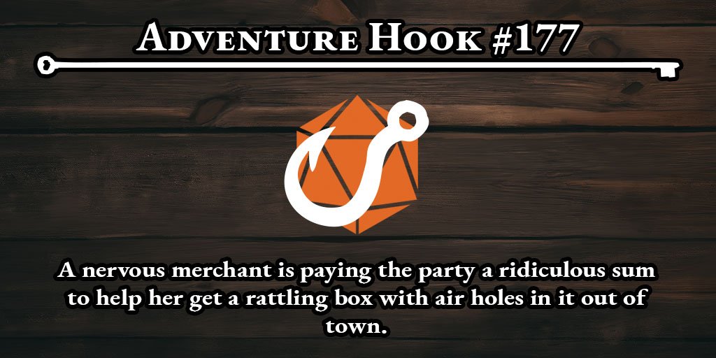 QuestChests's tweet photo. This is one of those packages that should definitely have a “Fragile - Do Not Shake” label on it. 

What’s Next: Where is this merchant going? Why is she so nervous? What’s in the box?

#DnD #DnD5E https://t.co/2843pXMWvc