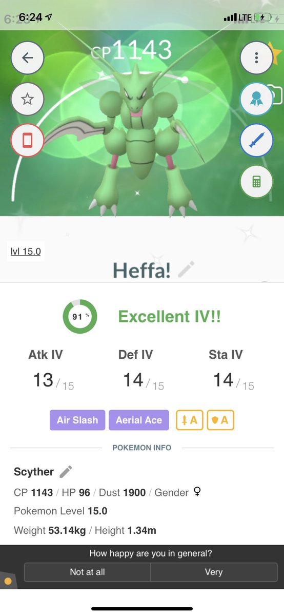 TLee863's tweet photo. My Day In A Nutshell, I Know I Haven’t Been The Most Active But I Battled Giratina Went 2/2 An Then After A Very Tedious Search I Found This Shiny Heffa And She Was Actually Good. #TrainerTim #Pokemongo #ShinyChecks https://t.co/FHXr7TSnLi