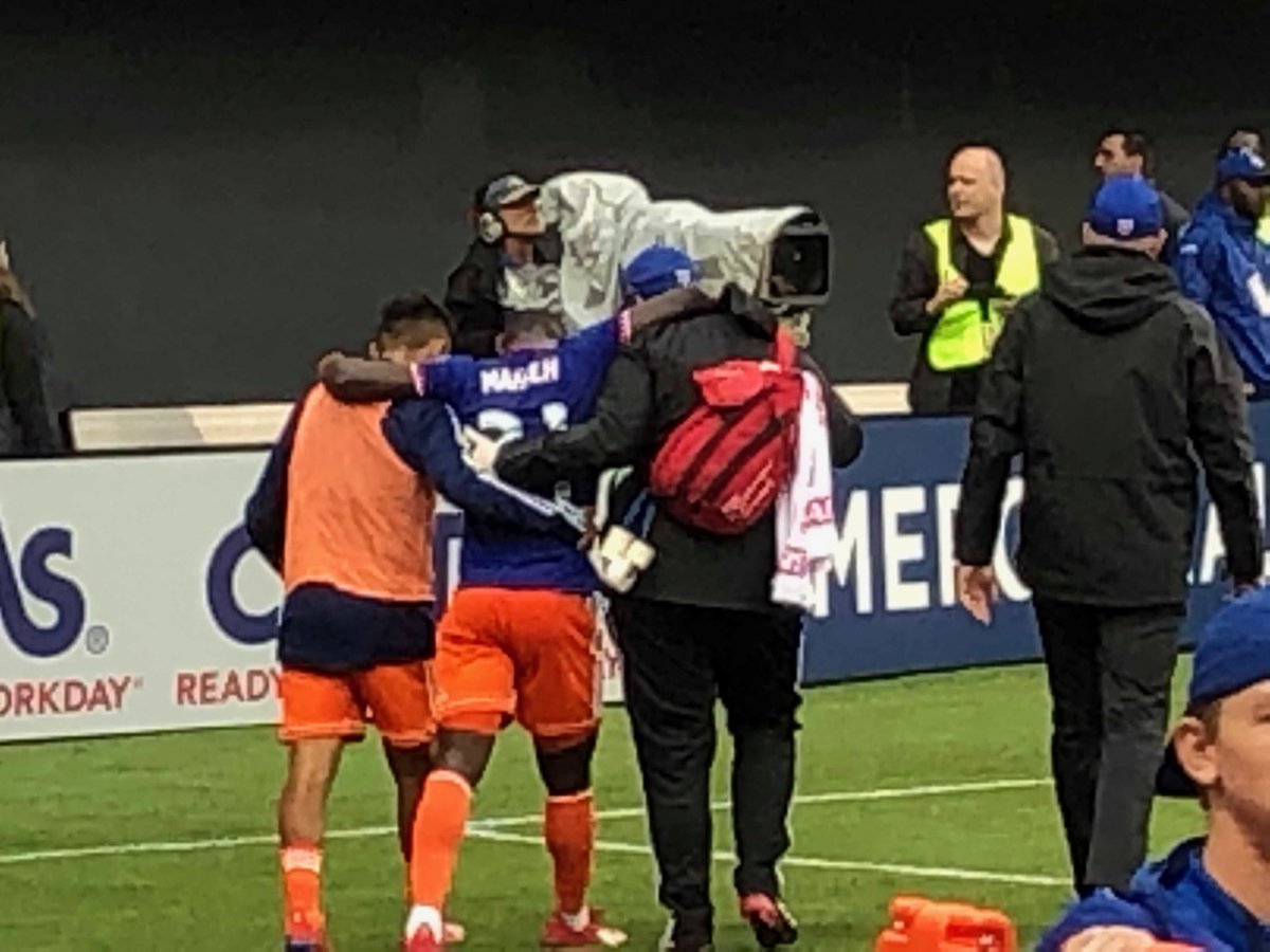 spauldrs1977's tweet photo. @fccincinnati caught this pic after the game. Any word on @kekuta16 ? #FCCOrangeOut https://t.co/eraZSd2R7P