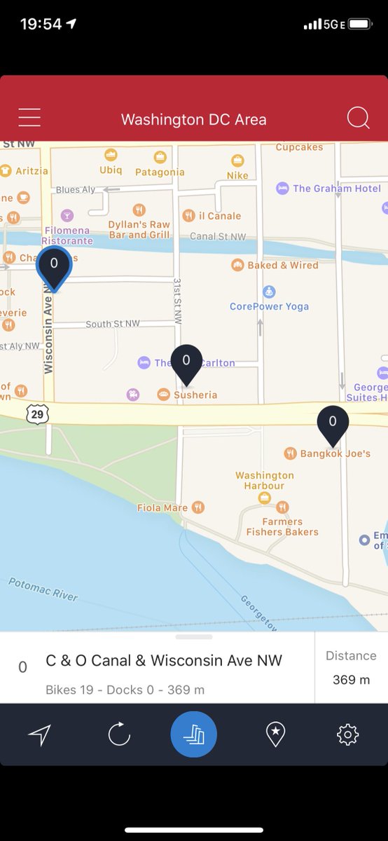 randomduck's tweet photo. Hey @bikeshare: please do a better job rebalancing in popular weekend spots. My partner got #dockblocked in Georgetown, which put a damper on getting to the movies in time for opening credits. https://t.co/Co17bcP6nR