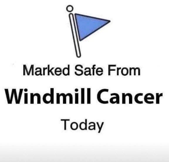 Princess_Janie_'s tweet photo. @thehill Whew! Feel like I really avoided a medical disaster!!! #fakewindmillfacts https://t.co/PDzxy7ydab
