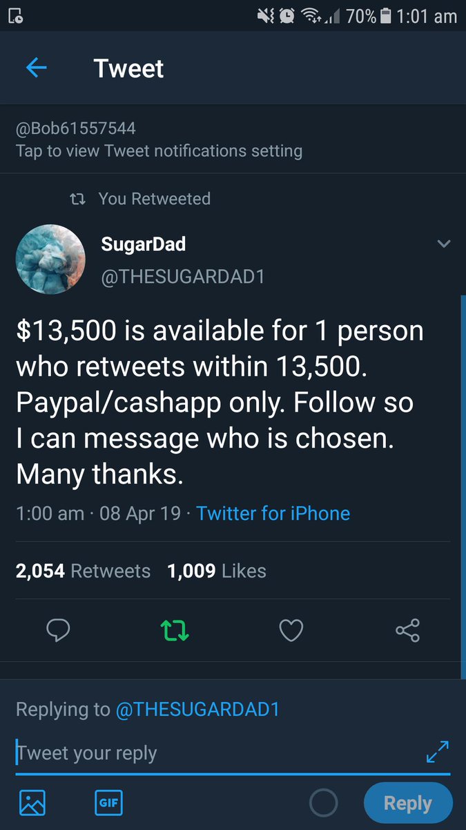 Bob61557544's tweet photo. @THESUGARDAD1 Done https://t.co/XqyYGDT3sE
