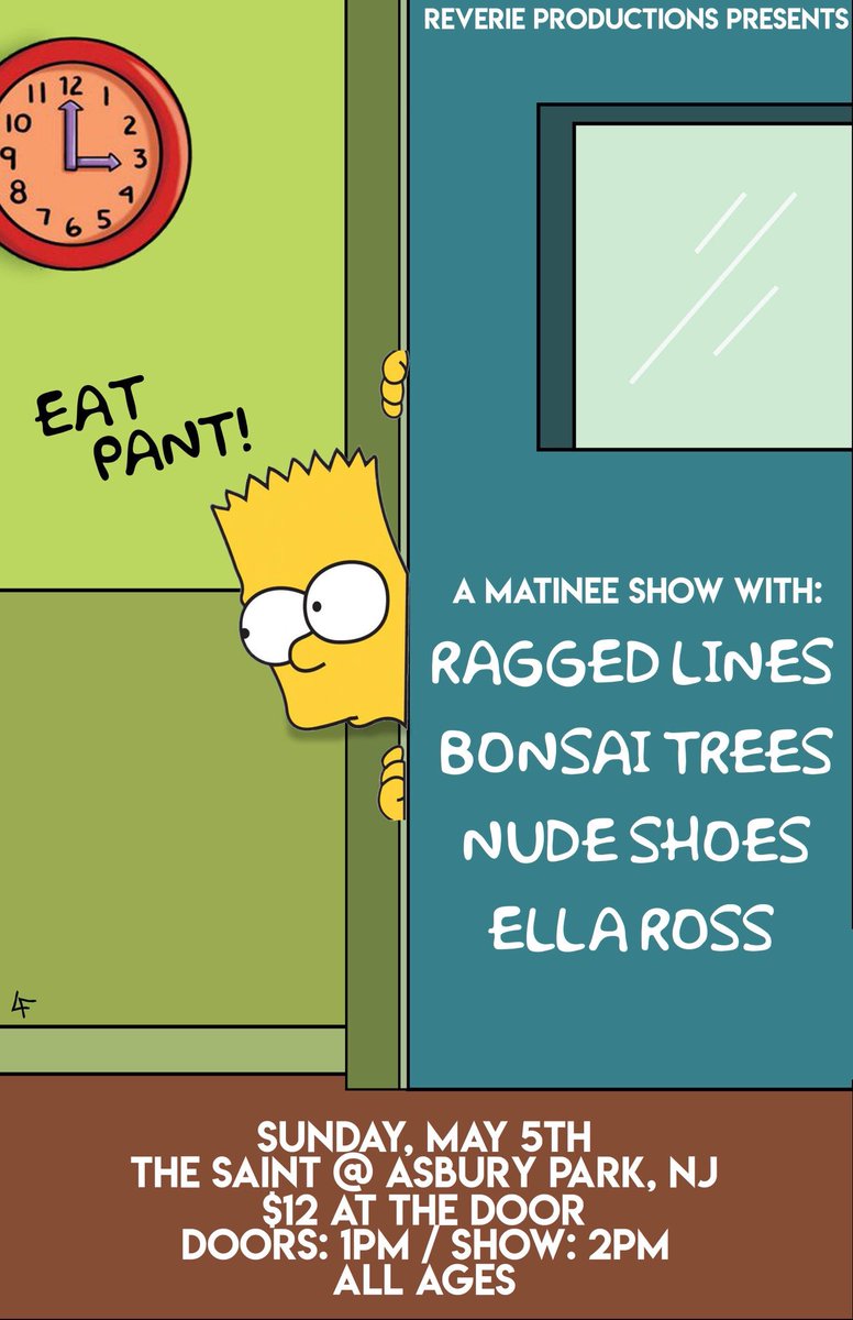 so stoked to bring our friends in Bonsai Trees to Asbury Park for a sweet Sunday matinee show 🍦(🎨: <a href="/oklxrraine/">lorraine</a>)