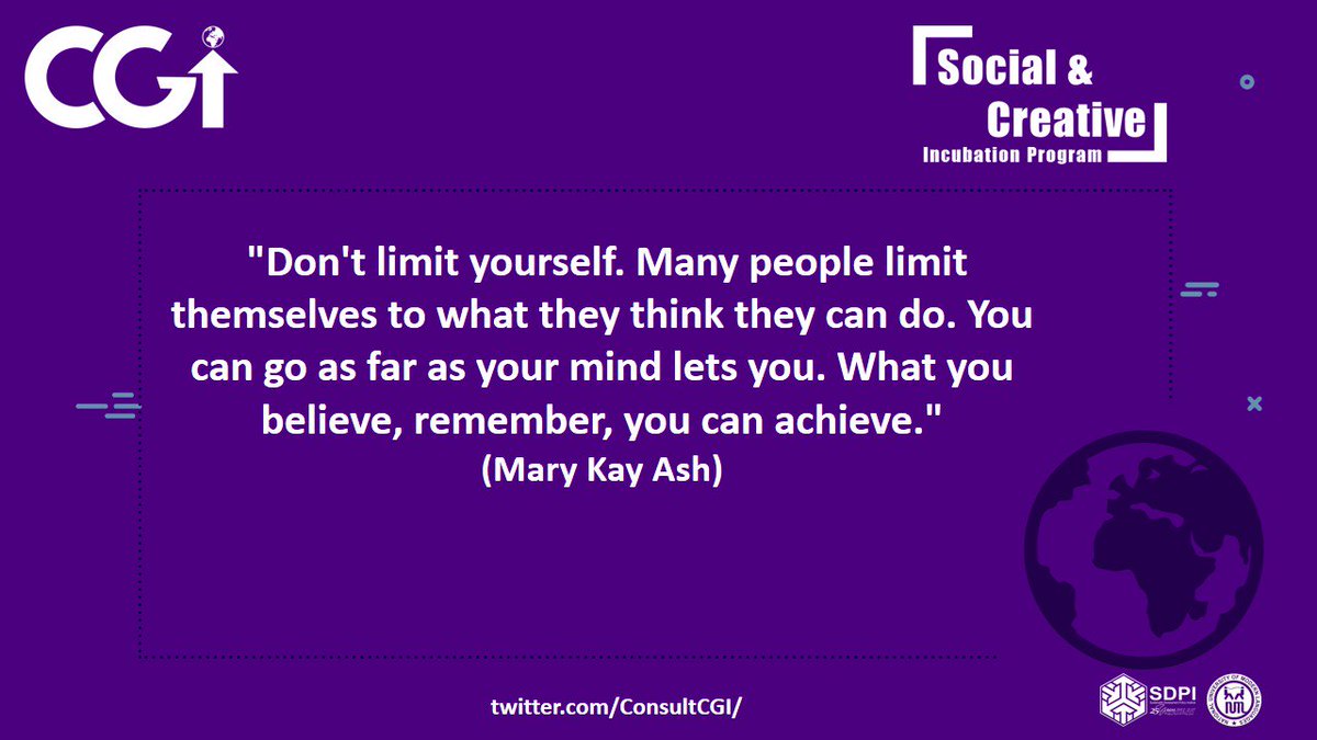 Don' let anyone limit your #dream. Work hard for it. Never stop chasing your dreams. If you are truly #passionate about something, go for it you can #achieve it. 
#ChaseyourDreams #Dontlimityourself #Believeinyourself #Nevergiveup #CGI #DICE @ConsultCGI