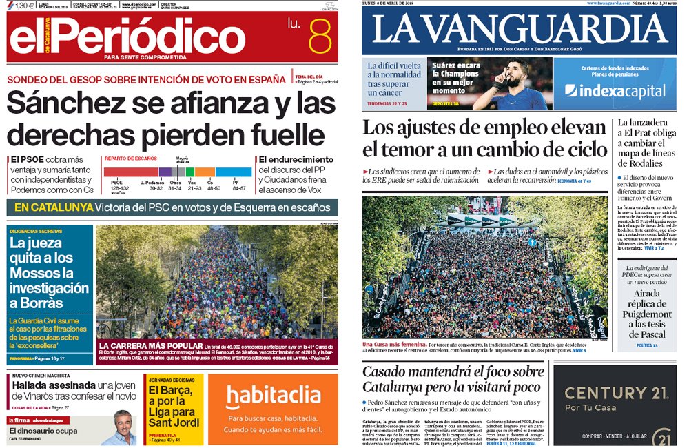 RT <a href="/Servimedia/">Servimedia</a>: Buenos días #FelizLunes Trampas electorales de Podemos y Carmena con el vídeo de Bárcenas en la Plaza Mayor, Sánchez azuza el miedo a la derecha para movilizar un millón de votos y dice no al referéndum en Cataluña, temas en las portadas