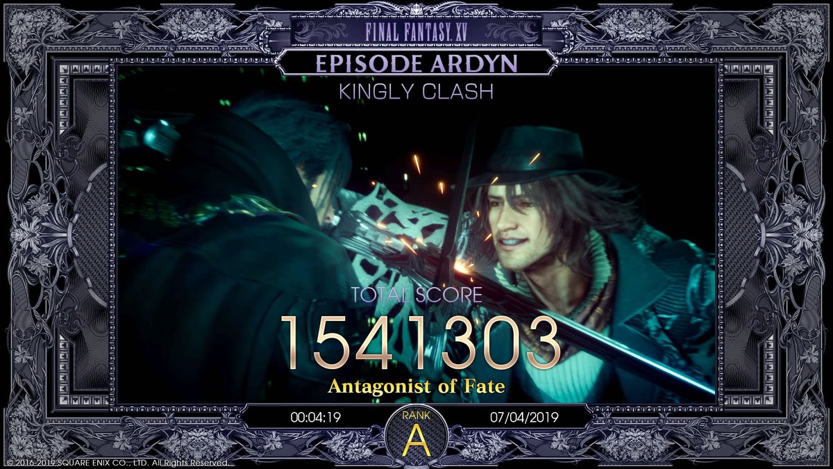 Grade A! QuotingRingo: Ive got blisters on my fingers! #ffxv Episode Ardyn Kingly Clash SO FUN! A+ next hopefully?