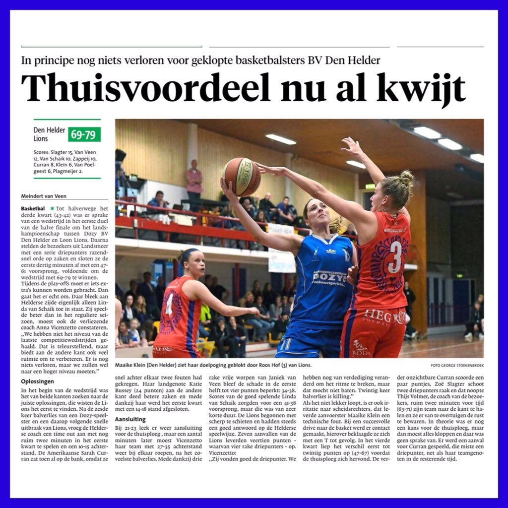 Krantenartikel🗞 NHD  8-4-2019!