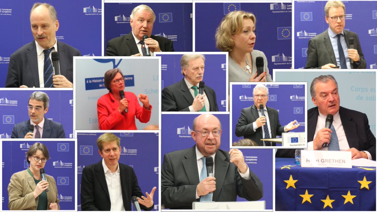 Yuriko_Backes's tweet photo. Thanking our fantastic speakers #LetsTalkEurope #EUHouse 🇪🇺🇱🇺👏
„Brussels“ does not decide or impose. The #EU is complicated, far from perfect, but it is an extraordinary success that we need to further build & invest in #FutureOfEurope #EUandME #EUelections2019 @Europarl_FR https://t.co/pXw9BglJsE