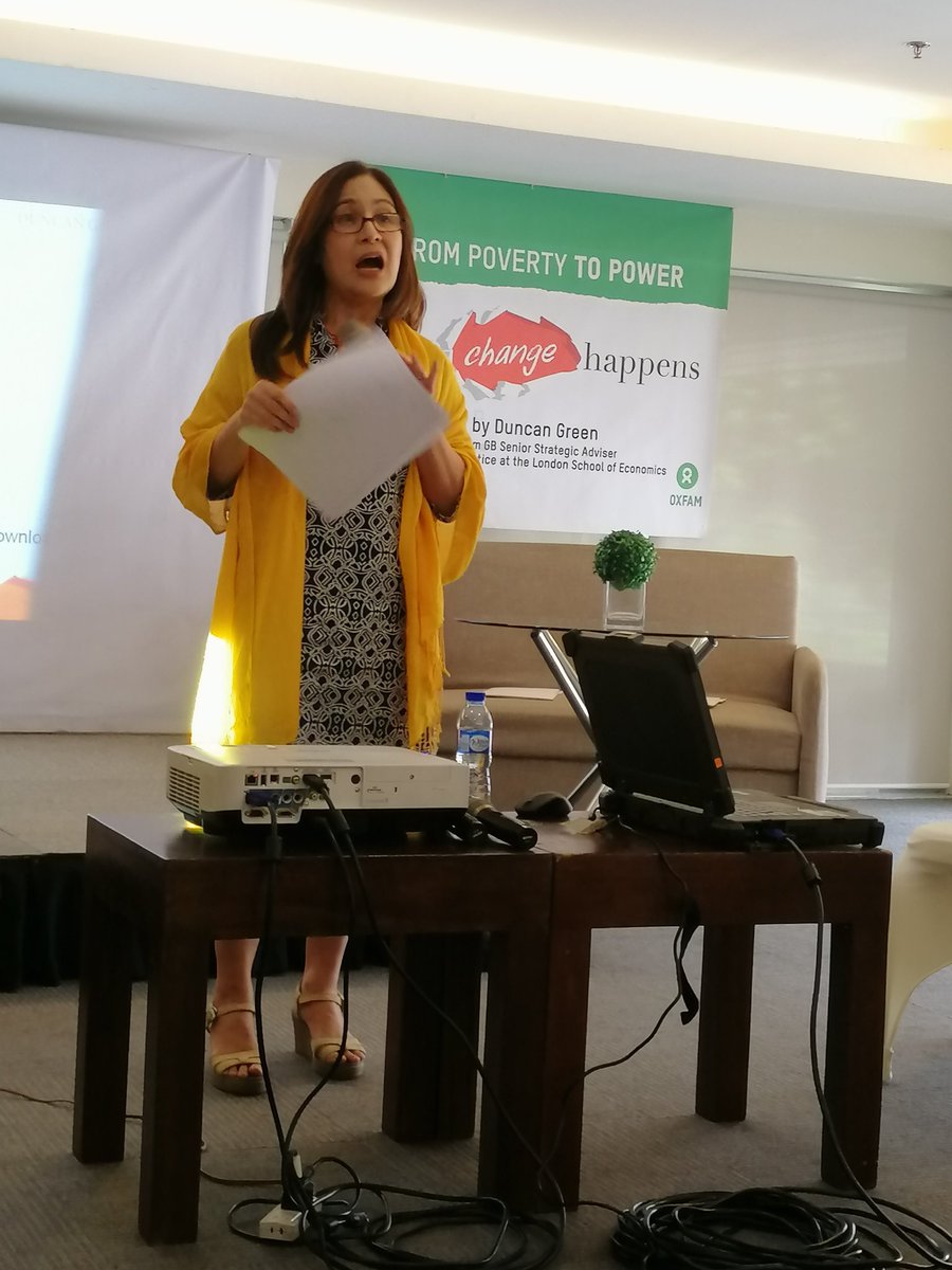 dyownie's tweet photo. Marivic Raquiza opening the forum, "From Poverty to Power: How Change Happens" with guest speaker, Duncan Green #FP2P https://t.co/CDpT4gHIEk