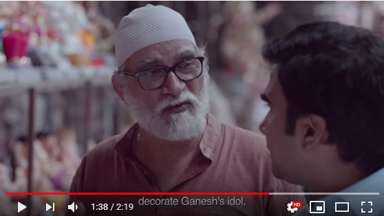 Anyone who is mischievously discrediting Ganga Jamuni Tehzeeb as 'Hindu offering Namaaz or Muslim praying in Mandir' is trying to mislead and pushing the Hindu-Muslim Binary Narrative.

In recent times, these two TV Ads have perfectly captured the essence of GJT.
#StopBigotry