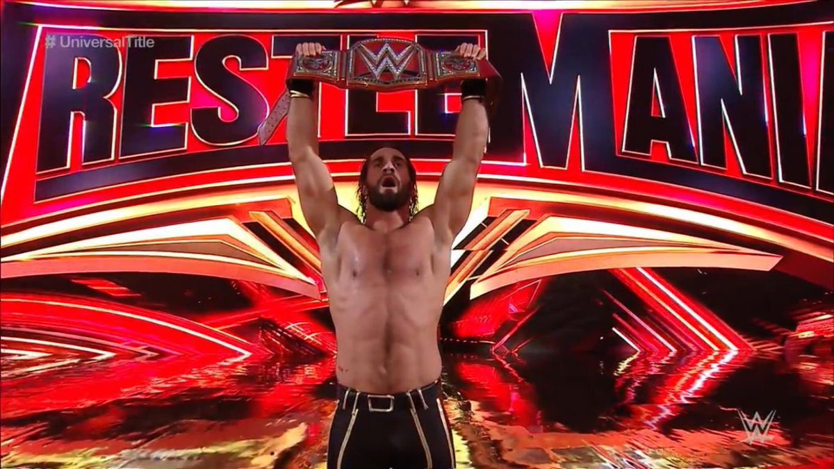 i_m_negi7's tweet photo. WoooooooooooW..............such a great actions in #WrestleMania

WWE got a new WWE Champion, Universal champion and Raw &amp; SD women's champion😎😎😎 https://t.co/83UxzsIWq6
