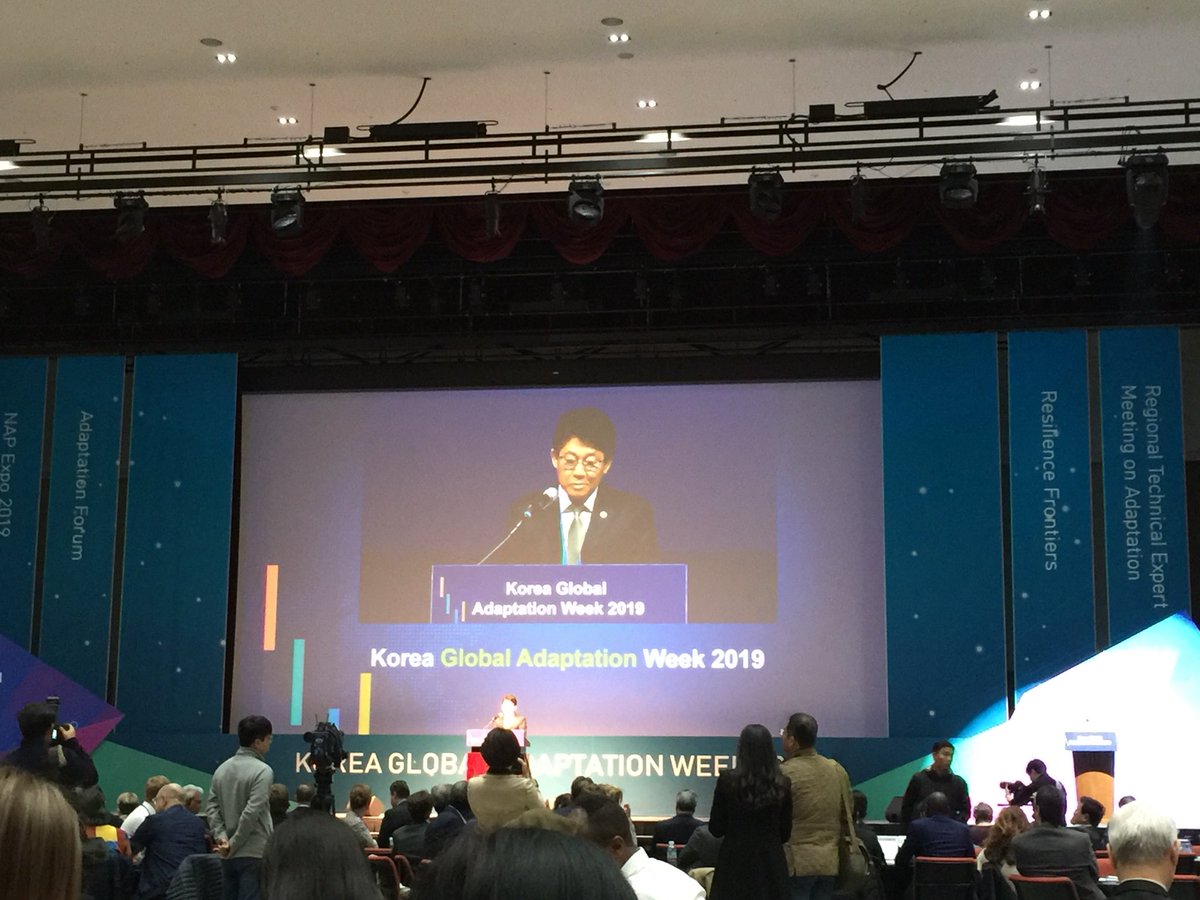 Honourable Korean Minister of Environment Mr. Cho Myung-Rae kicking off the Global Adaptation week in Songdo #adaptation #resilience <a href="/NAP_Central/">NAP Central</a> #NAPExpo @GCF_News