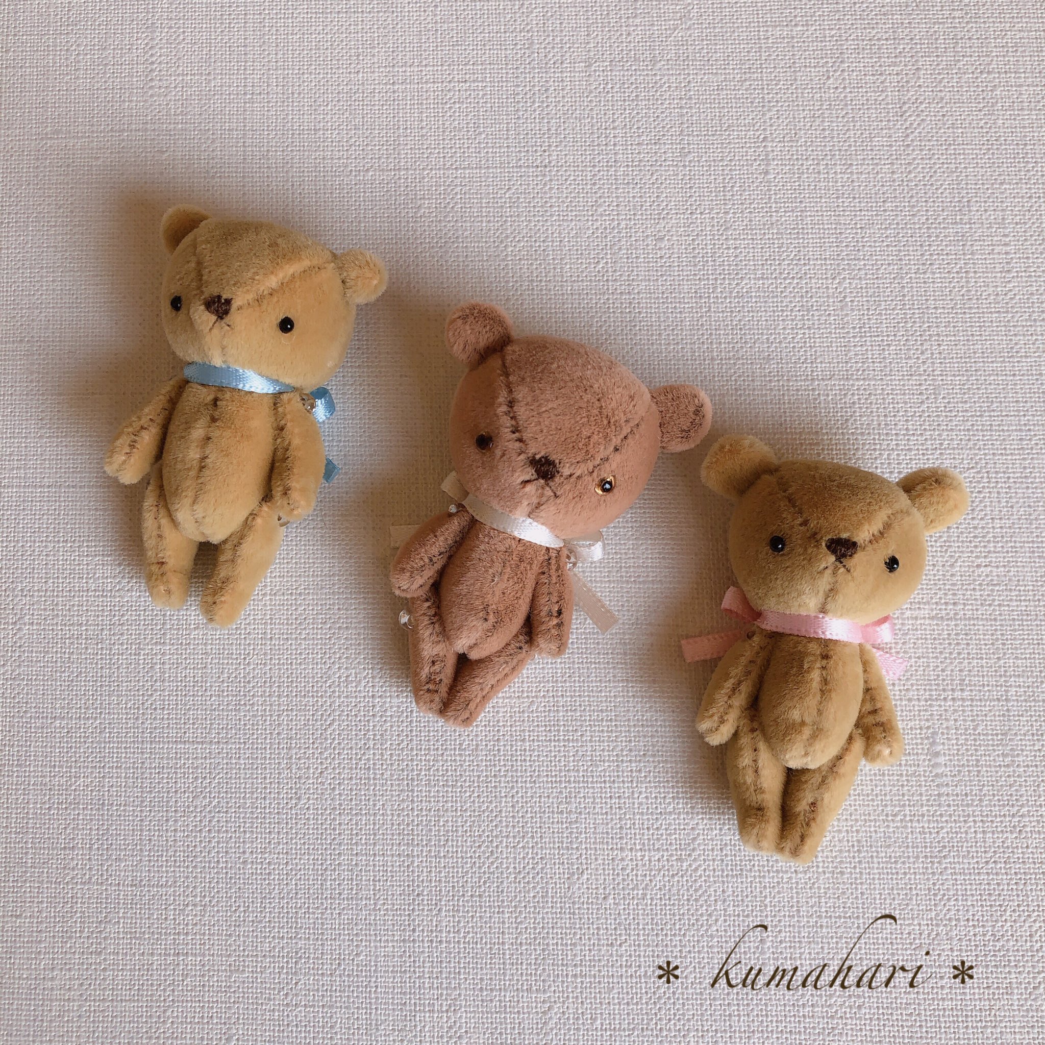 テディベア くま ぬいぐるみ 手作り ハンドメイド