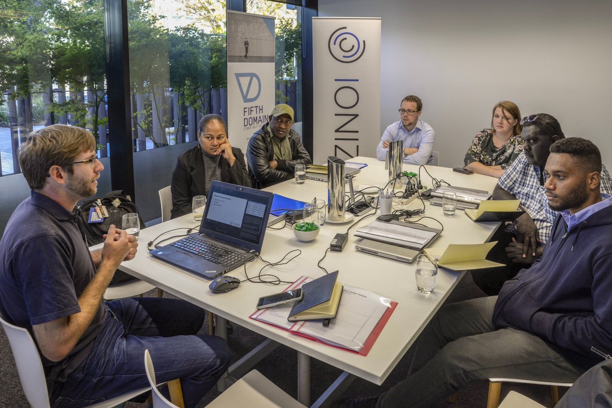 First day of <a href="/nictapng/">National ICT Authority of Papua New Guinea</a> Adversary Tactics training being delivered on <a href="/fifth_domain/">FifthDomain</a> platform as part of @AusAmbCyber regional cyber engagement. Our team is looking forward to using this training to build awareness of adversary tactics to inform defensive cyber approaches. #gameon