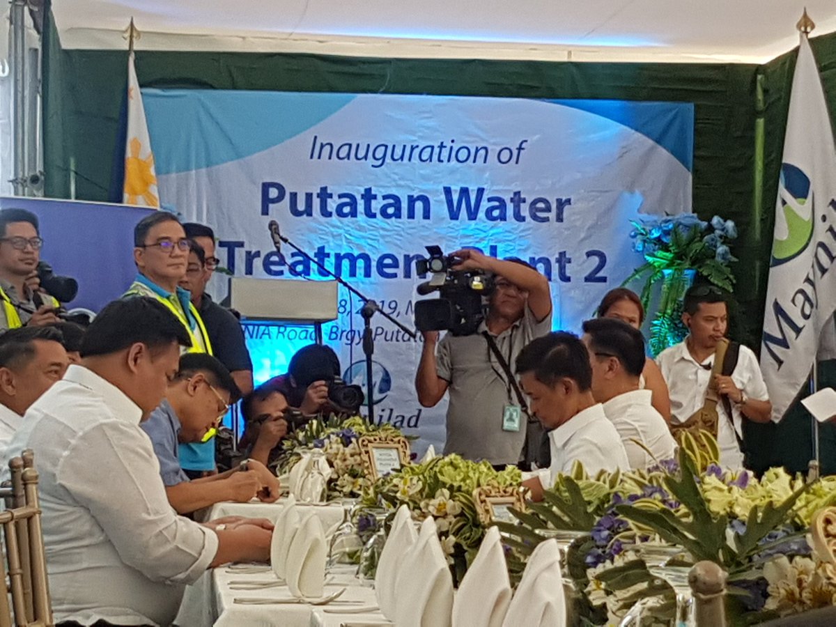 ONE News PH on Twitter "LOOK Maynilad Chairman Manny Pangilinan and MWSS officials leads the