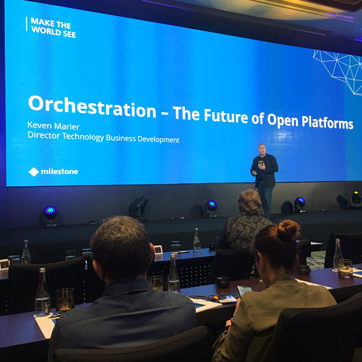 channeltennz's tweet photo. Cheers Keven Marier from @milestonesys for explaining Platform Orchestration at the milestonecommunitydays. Key takeaway; don’t stick to the same old pipeline model.  #milestonesystems #mips2019 #channeltenz #iptech #survillance #milestonevms #analytics #maketheworldsee https://t.co/1Z3iHr2wTN