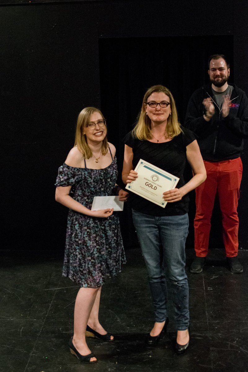 Congratulations to the 2019 #HamilTEN Audience Choice Awards!:
- HONOURABLE MENTION: "Challenge Question" by Franz Perez 👏
- BRONZE: "The Focus Group" by Jacob Styres-Macleod 👏
- SILVER: "Dale the Unicorn" by Carlyn Rhamey👏
- GOLD: "Goodbye" by Kate Racheter 👏
#HamOnt 😁