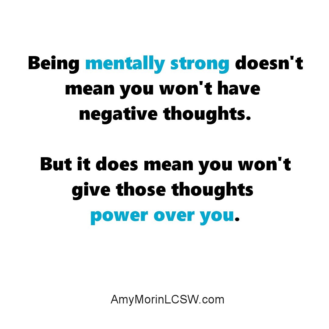 AmyMorinLCSW's tweet photo. Your brain will underestimate you and try to convince you that you can't do hard things. But just because you think something, doesn't mean it's true. Don't believe everything you think. #mentallystrong https://t.co/scDuPoVKO7