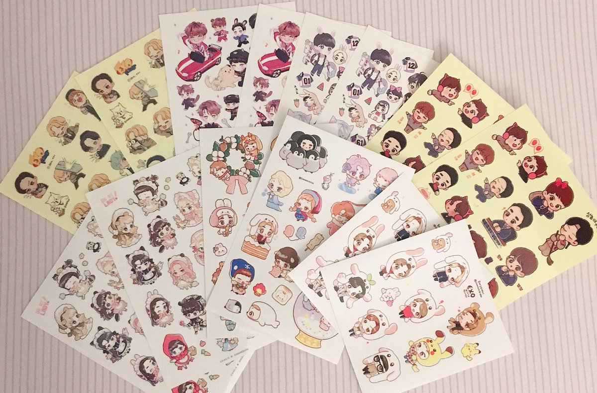 dyomingo's tweet photo. <dyomingo’s tiny little 1k followers+#7YearsWithEXO giveaway!>

you’ll win:
-stationery set (50+ stickers, 3 memo pads, 2 washi tapes)
-almostblue twinkle jelly wallet in white
-OT9 stickers
-dmumt (allegro), blooming days (both vers.), hey mama (xiumin vers.) https://t.co/X2N3Ua4itk
