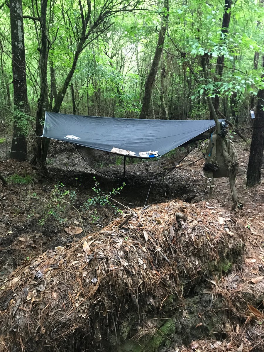 blaine_frazier's tweet photo. Went on my first trip with just my bag. Hiked five miles into a small creek set up camp for two nights got to say first time sleeping in my hammock was a challenge but had a great time https://t.co/3wGiKYtiNy